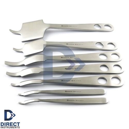 7-Pcs Set Hohman Retractors Bone Lever Orthopedic Surgical Instruments - Picture 2 of 3