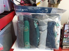 Nip Old Navy Boys Boxer Briefs Assortment Print Solid L 9-11 Yrs 7 Pack