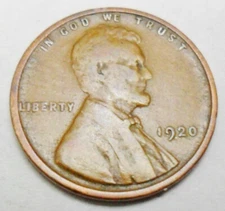 1920 P Lincoln Wheat Cent / Penny  AVE CIRCULATED  **FREE SHIPPING**