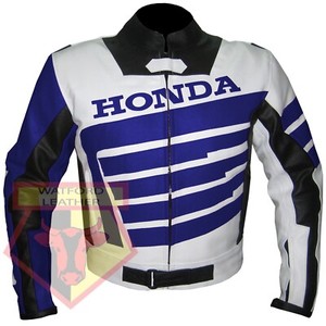 HONDA-9019-BLUE-MOTORBIKE-MOTORCYCLE-BIKERS-COWHIDE-LEATHER-ARMOURED-JACKET