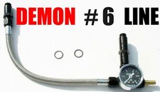 Mighty Speed Demon Braided Fitting Line With Gauge New Free Usa Shipping