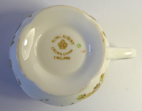 Royal Albert Crown China Porcelain Sugar and Creamer c.1925 - 1927 - Picture 9 of 14