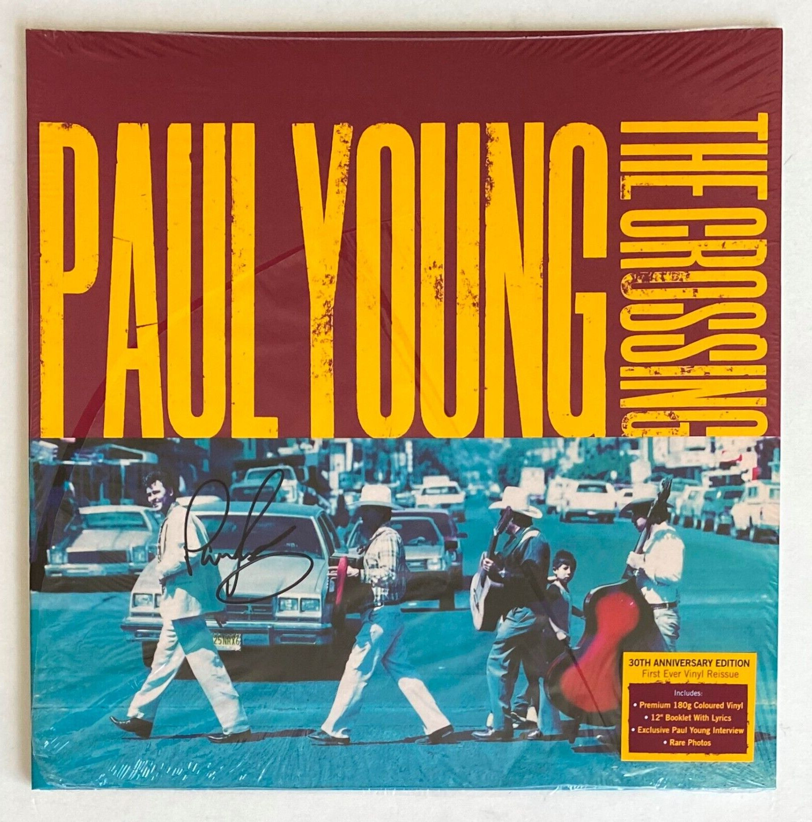 PAUL YOUNG * THE CROSSING * SIGNED LIMITED 30th ANNIVERSARY VINYL * 500 ONLY!
