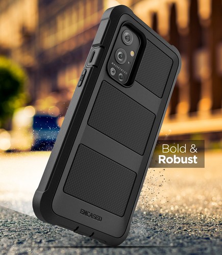 OnePlus 9 Pro Case with Screen Protector Full Body Built-in Screen Case (Black) - Picture 5 of 7