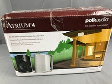 Polk Audio Atrium 4 All-Weather Indoor/Outdoor Speaker Pair - White
