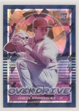 2021 Panini Chronicles Overdrive Blue Ice Prizm 13/25 Chris Rodriguez #3 qf6