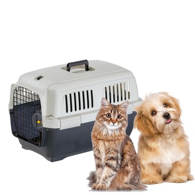 Ferplast Cat Carrier CLIPPER 2, IATA Approved Travel Crate, Pet Carrier für