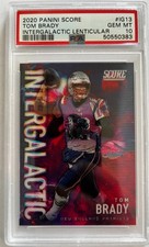 2020 Panini Score Intergalactic Lenticular Tom Brady #IG13 PSA 10 GEM MINT