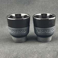 Nespresso Touch Espresso Cups Black Ceramic S...