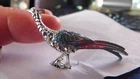 COSTUME JEWELRY LAPELL PIN BEAUTIFUL PEACOCK