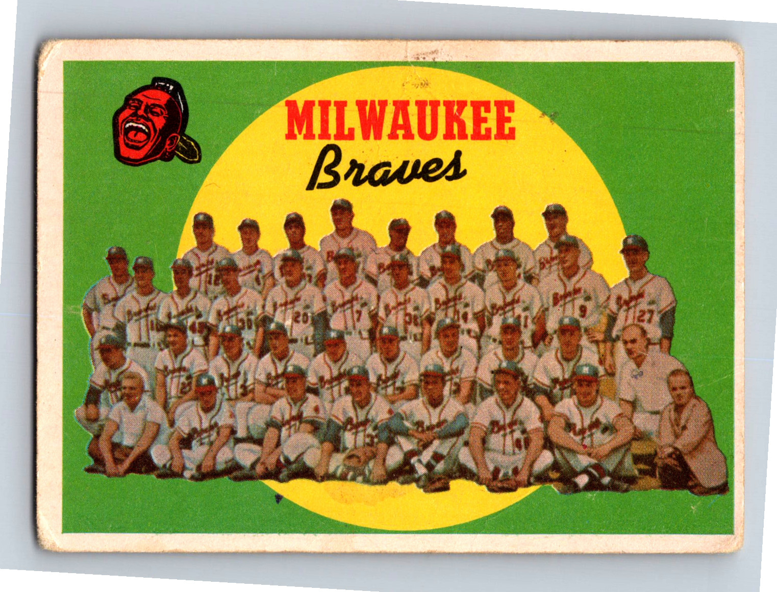 1959 Topps - Fifth Series Checklist Milwaukee Braves #419