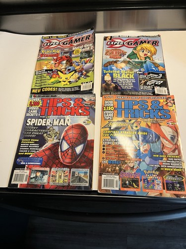 Expert Gamer Tips & Tricks Lot Of 4 Vintage 2001 2002 Preowned