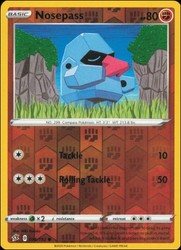 Nosepass 096/192 Rebel Clash Common Reverse Holo