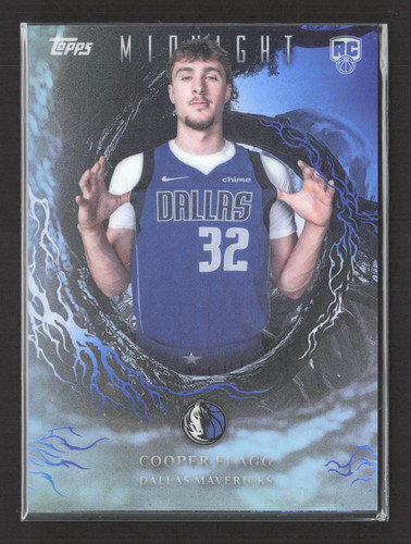 Cooper Flagg #NS-21 — 2025 Topps Midnight Night Shade basketball card