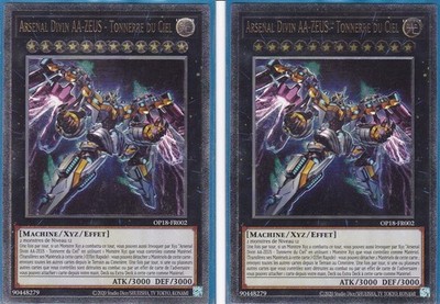 Yu-Gi-Oh! 2x Divin Arsenal AA-Zeus Donner des Himmels OP18-FR002 Ultimate NEU!! 