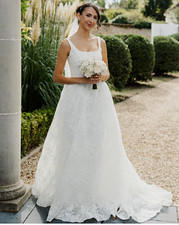 White Lace A-Line Princess Look