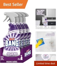 Eco-Friendly Sanitizing Cleaner Spray - 4 Pack of 750 ml with Lemon Scent 14.33 per litre