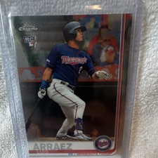 2019 Topps Chrome Update Series Luis Arraez #45 Rookie Card. rookie card picture