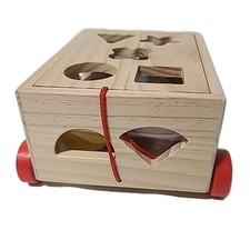 Montessori Wooden Educational Toy Sorting  Stacking Activity Multi Colors/shape