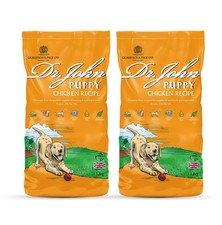 Dr. John Puppy Chicken Recipe Dry Dog Food with Omega-3s - 20kg (2 x 10kg) 2.49 per kilo