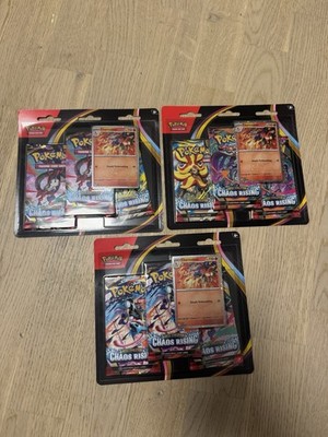 Pokémon Chaos Rising Three Pack Blister EN Sealed