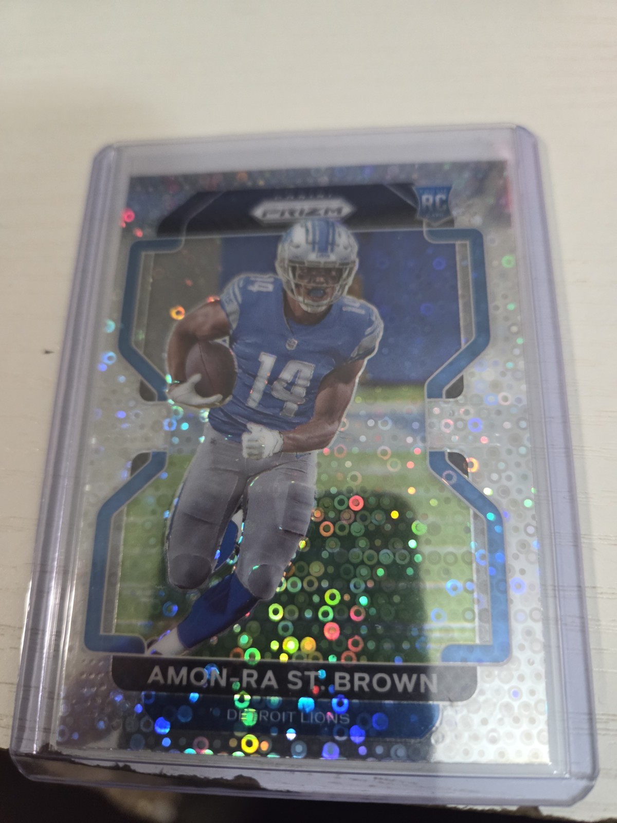 2021 Panini Prizm - Rookie Variation Amon-Ra St. Brown #V-358 No Huddle Prizm  