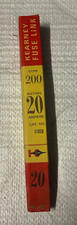 Kearney Fuse Links Type 200 Rating 20 Ampere Cat No 11020 17 pcs