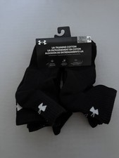 Under Armour 6-Pairs Training Cotton Men's Quarter Socks Size M