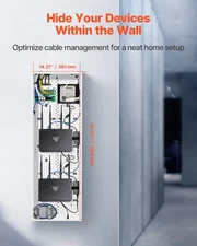 New Structured Media Enclosure, 42-Inch, Recessed in-Wall Media Box with Cover