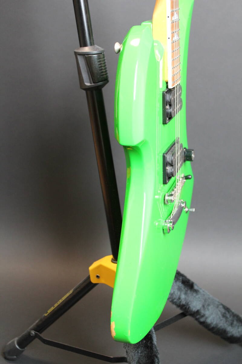 Electric Guitar Burny MG-85X Green Mockingbird Shaped Hide