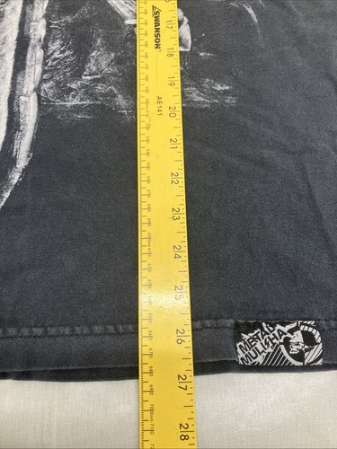 Vintage Y2K Metal Mulisha Big Print Graphic T-Shirt Mens Size Medium Black Skull - Picture 7 of 8