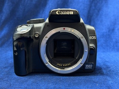 Canon EOS 350D Digital Rebel XT 8.0MP DSLR Camera Black - Body Only Works
