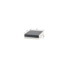Image of MANN CUK2533-2 Cabin Air Filter Fits Alpina B5 B6 B7 D5 BMW Rolls-Royce