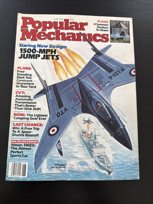 Popular Mechanics Magazine June 1984 1500 MPH Jump Jets Space Shuttle Nissan 300