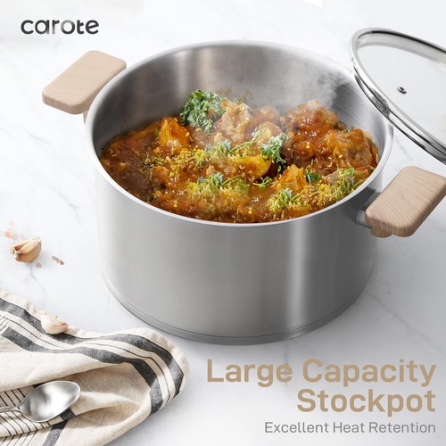 7 Pcs Stainless Steel Cookware Set, 3-ply Base Induction Available Stainless ... - Picture 6 of 8