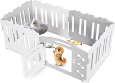 Recinto per Cani Interno Esterno Alto 60Cm, Box Cani 5+1 PCS Pannelli, Recinzion