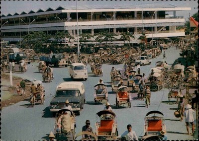 SURABAYA Provinz Jawa Timur JAVA Postcard Postkarte Indonesien Indonesia ~1970
