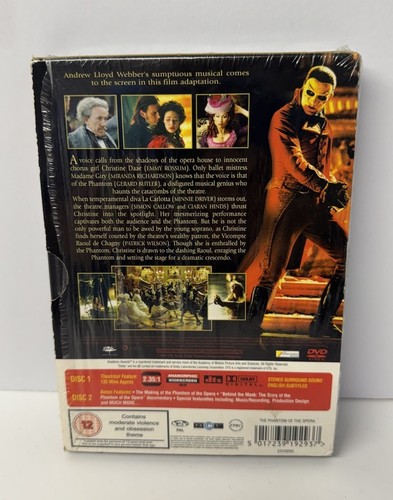 The Phantom of the Opera Double Special Edition DVD 2004 Region 2 New Sealed - Picture 2 of 4