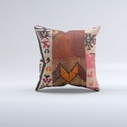 Kilim Cushion Cover 40x40 cm 16x16 in  Vintage Turkish Square Pillowcase 41156