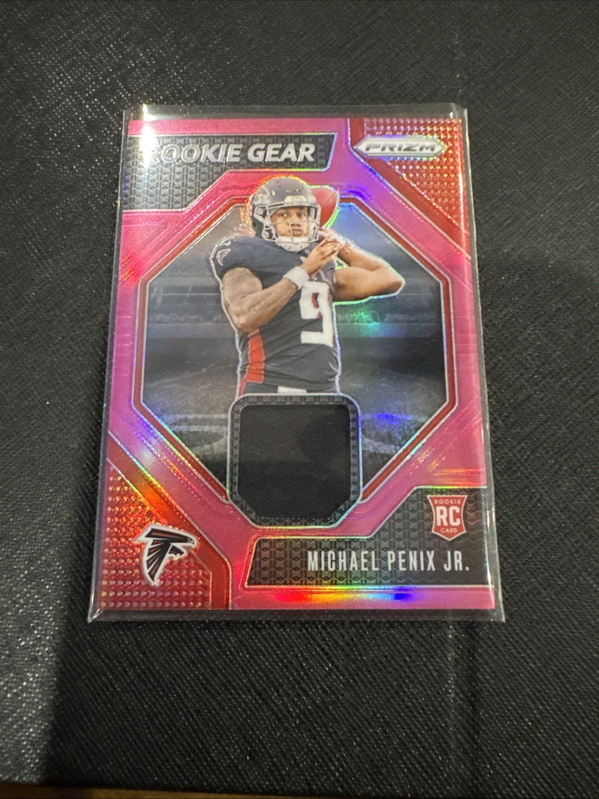2024 Panini Prizm - Rookie Gear Michael Penix Jr. #RG-MPJ Pink Prizm (MEM, RC)