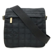 Chanel Nylon Jacquard Leather Shoulder Bag