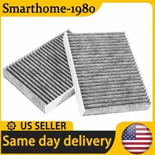 2Pcs Activated Carbon Cabin Air Filter For BMW 530i 540i 740i 840i 530e X5 X6 X7