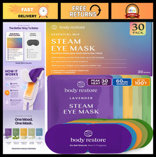 Heated Eye Mask Warm Compress - 30 Pack Disposable Self-Heating Steam Masks for
