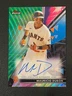 Mauricio Dubon 2021 Topps Finest Auto Green Wave /99 Giants
