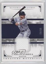 2017 Panini National Treasures Treasure Materials 72/99 Carlos Correa #TM-CC o7m