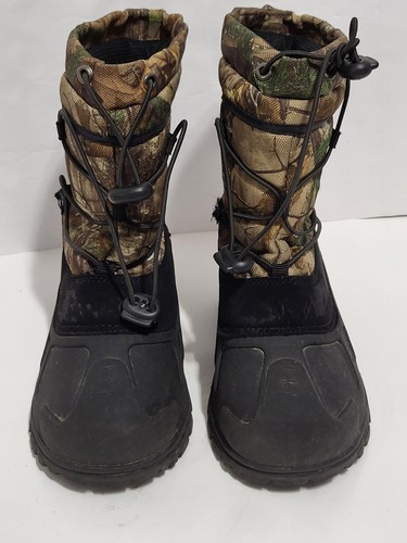 Itasca RealTree Camo Insulated Waterproof Hunting Snow Boots Youth Size 2 - Picture 1 of 7