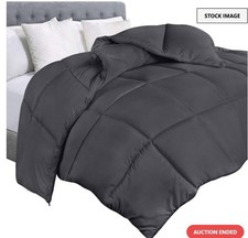 COMFORTER DOWN ALTERNATIVE-QUEEN-CHARCOAL