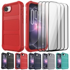 For Apple iPhone 17 Pro Max 17e 17 Air Hybrid Case Phone Cover Screen Protector