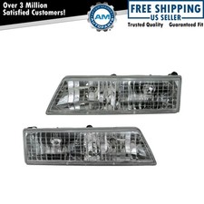 Headlight Assembly Set Fits 1995-1997 Mercury Grand Marquis Headlight Assembly Set Fits 1995-1997 Mercury Grand Marquis