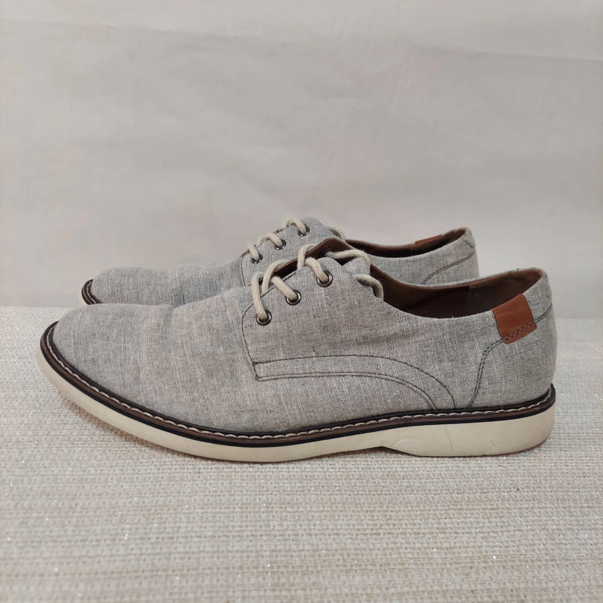 Steve Madden Men\'s Sojourn Canvas Oxfords Shoes Casual, Lace-Up Gray Size 13 Steve Madden Gray Canvas Casual Shoes for Men for sale | eBay main image 4